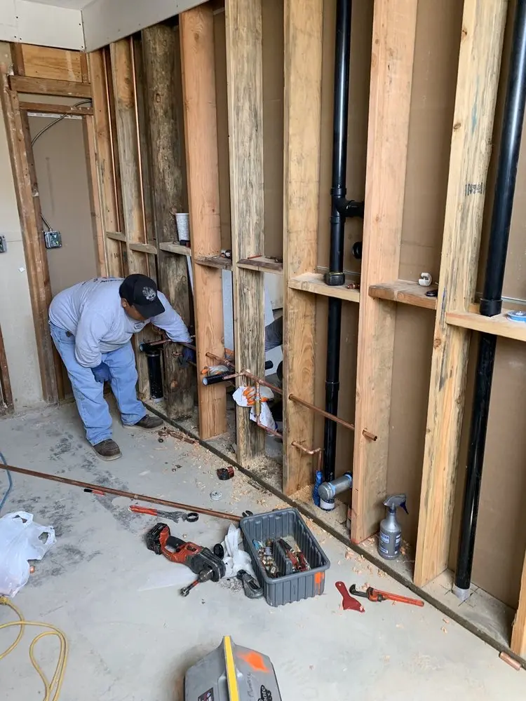 Commercial rough-in plumbing for Water Heater Replacement in Monocacy Station